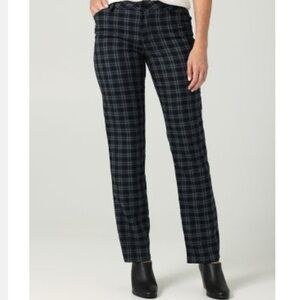 Lee Plaid Straight-Leg Pants
